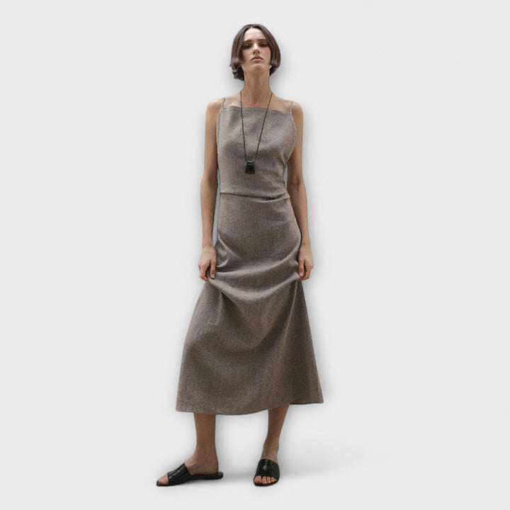 Clara - Flowing Maxi Dress Made of Linen Blend