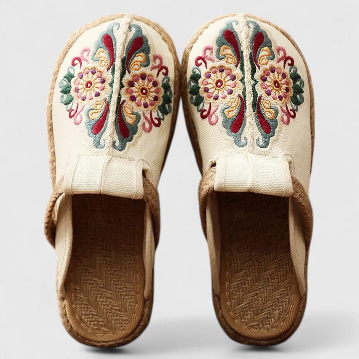 Claire | Unique Floral Mules