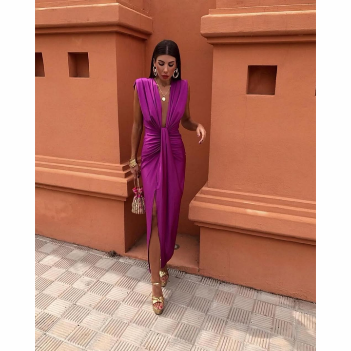 Celina | Elegant Draped Dress