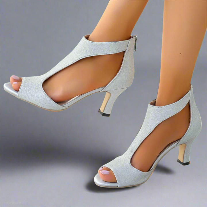 CHRISTABEL – CUT-OUT PEEP TOE HEEL