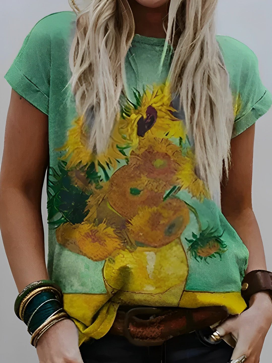 Christina | Van Gogh Sunflowers Painting T-shirt