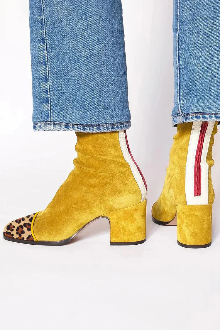 Carla - Mid-Heel Ankle Boot With Sporty Detail