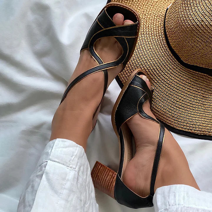 Harper - Elegant Sandal With Cross Strap