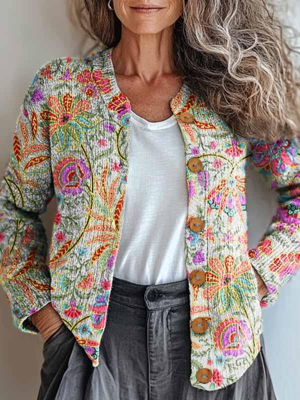 Soraya | Elegant Pastel-Printed Jacket for All Occasions