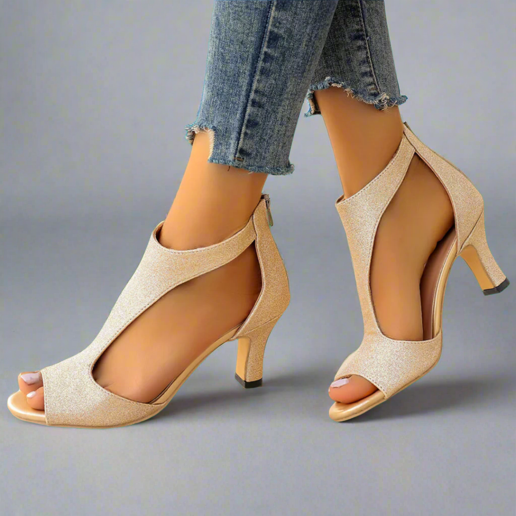 CHRISTABEL – CUT-OUT PEEP TOE HEEL