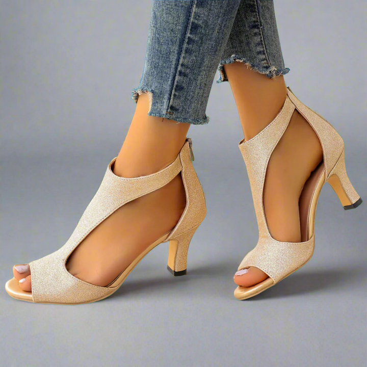 CHRISTABEL – CUT-OUT PEEP TOE HEEL