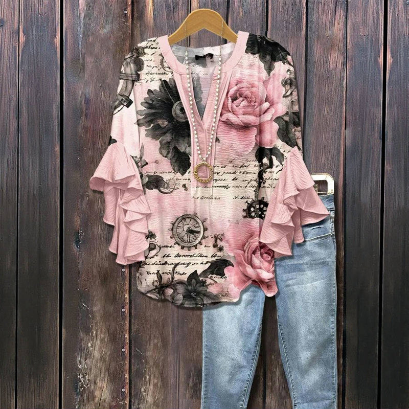 Casual Chic Blouse with Relaxed Fit for Casual Outings