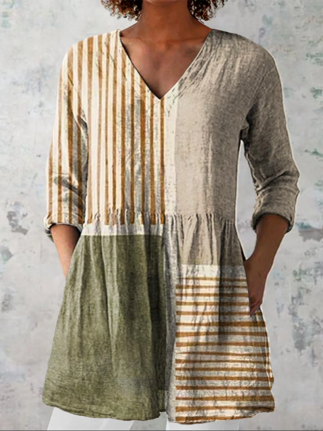 Halley | Long V-Neck Shirt