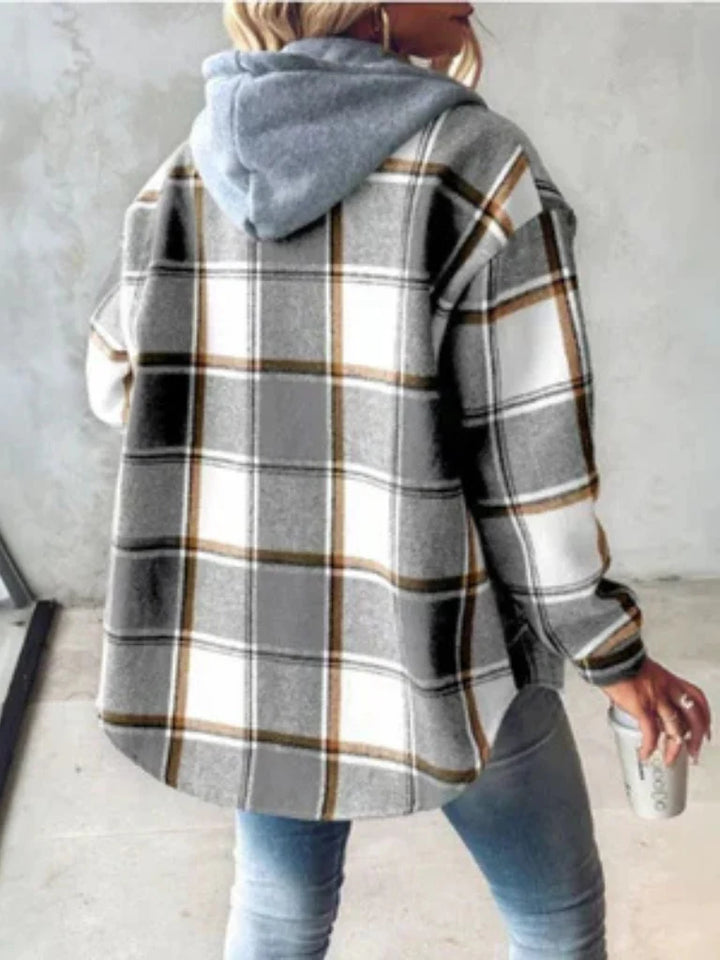 Camden | Plaid Hooded Shacket