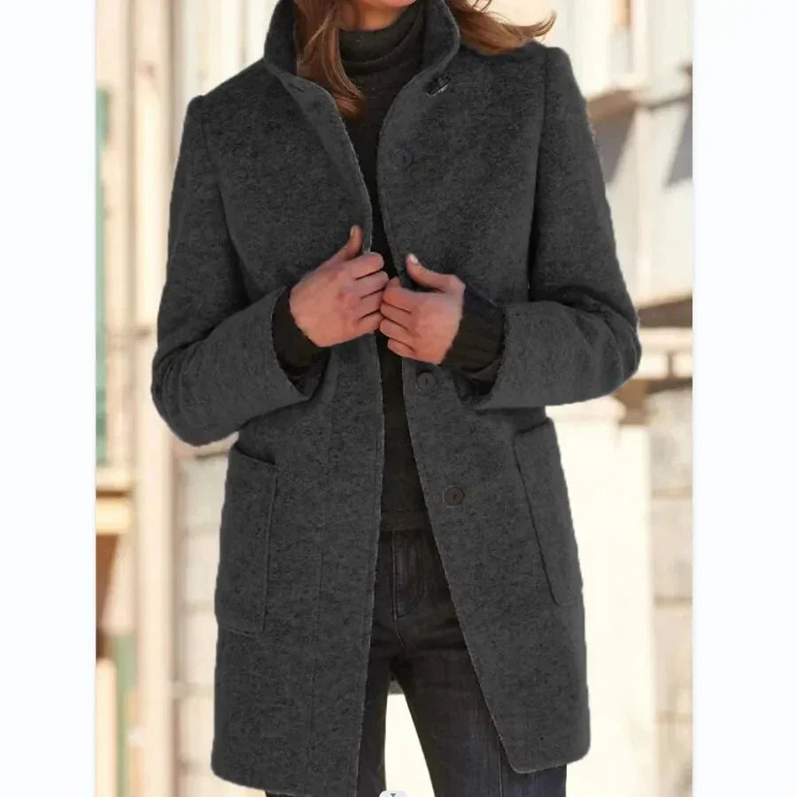 Bronte Women’s Coat with Button Closure