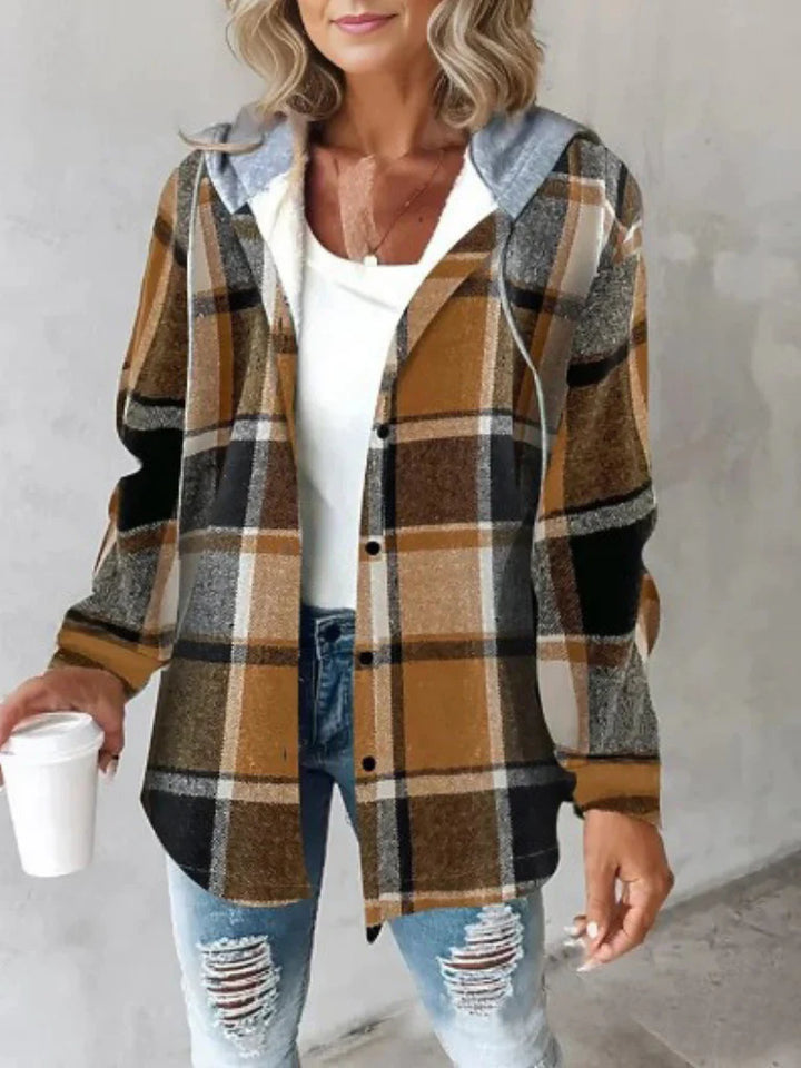 Camden | Plaid Hooded Shacket