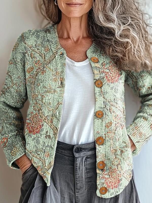 Quinn | Botanical Pattern Jacket β Perfect for Stylish and Nature-Inspired Outdoor Looks