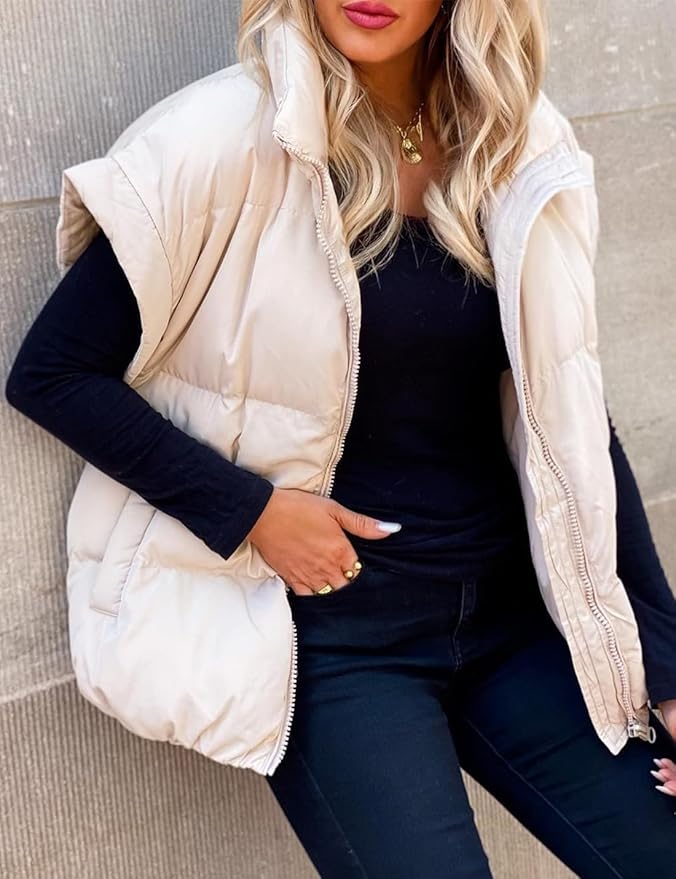 Charlotte™ – Soft Warm and Comfortable Short Puffer Jacket with Long Sleeves