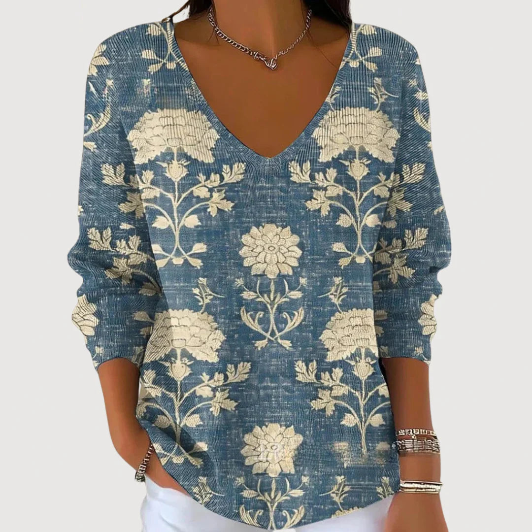 Hannah - Cozy V-Neck Sweater