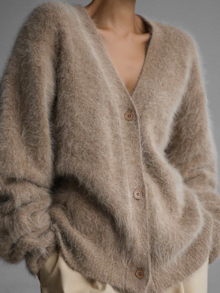 Celeste | Luxe Fuzzy Cardigan