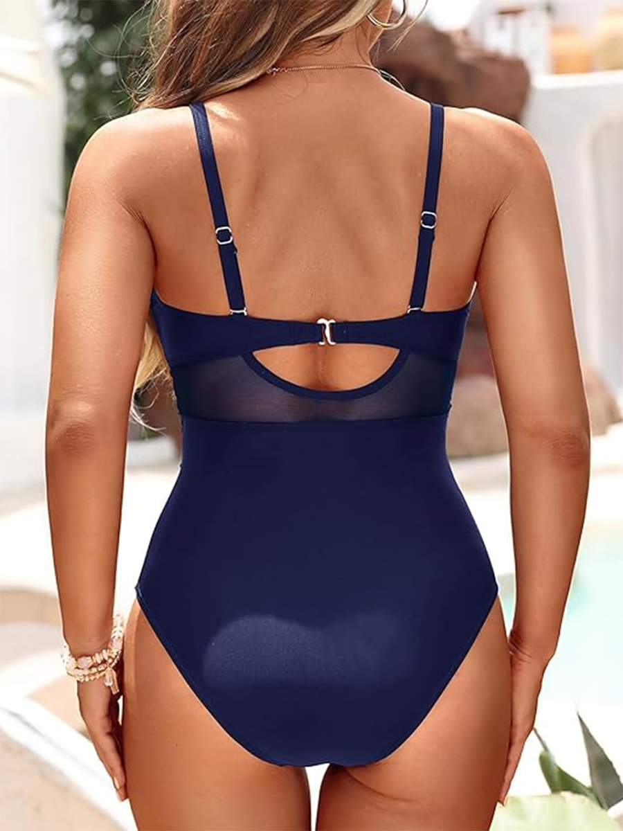 Jeanne™ - ELEGANT SWIMSUIT WITH SHAPING TRANSPARENCIES