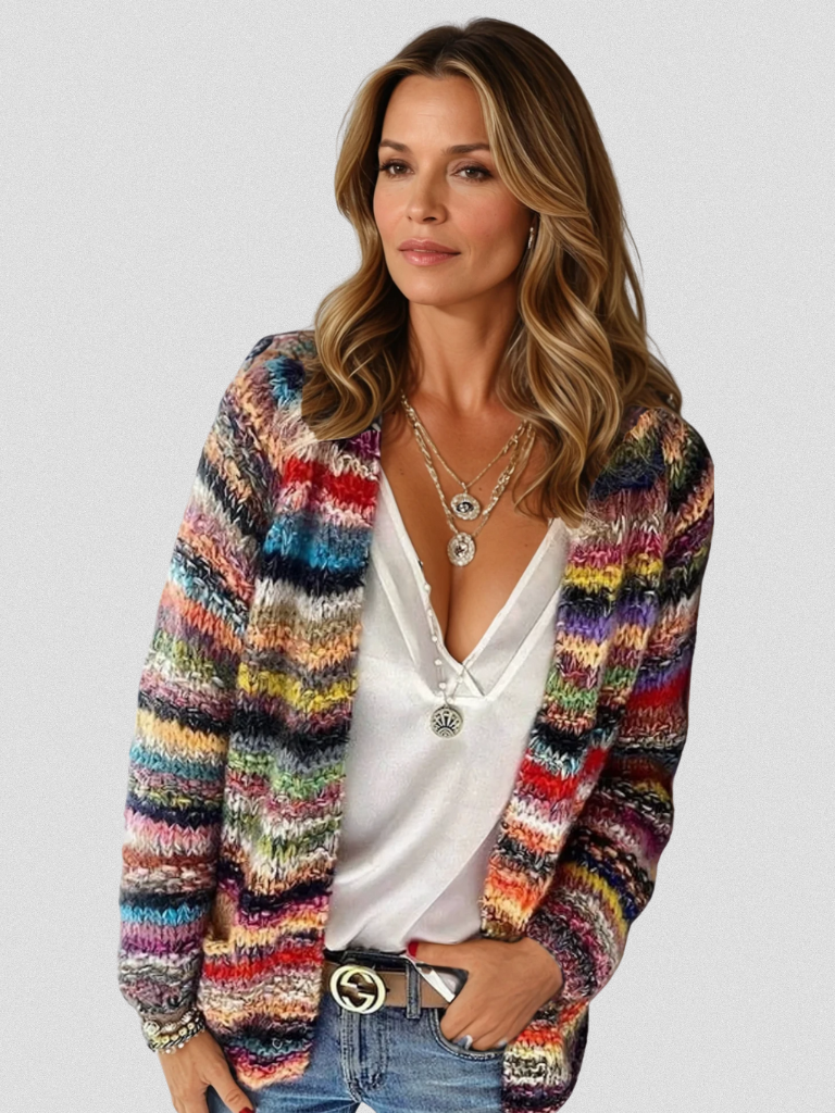 Isa | Vibrant Layers Cardigan