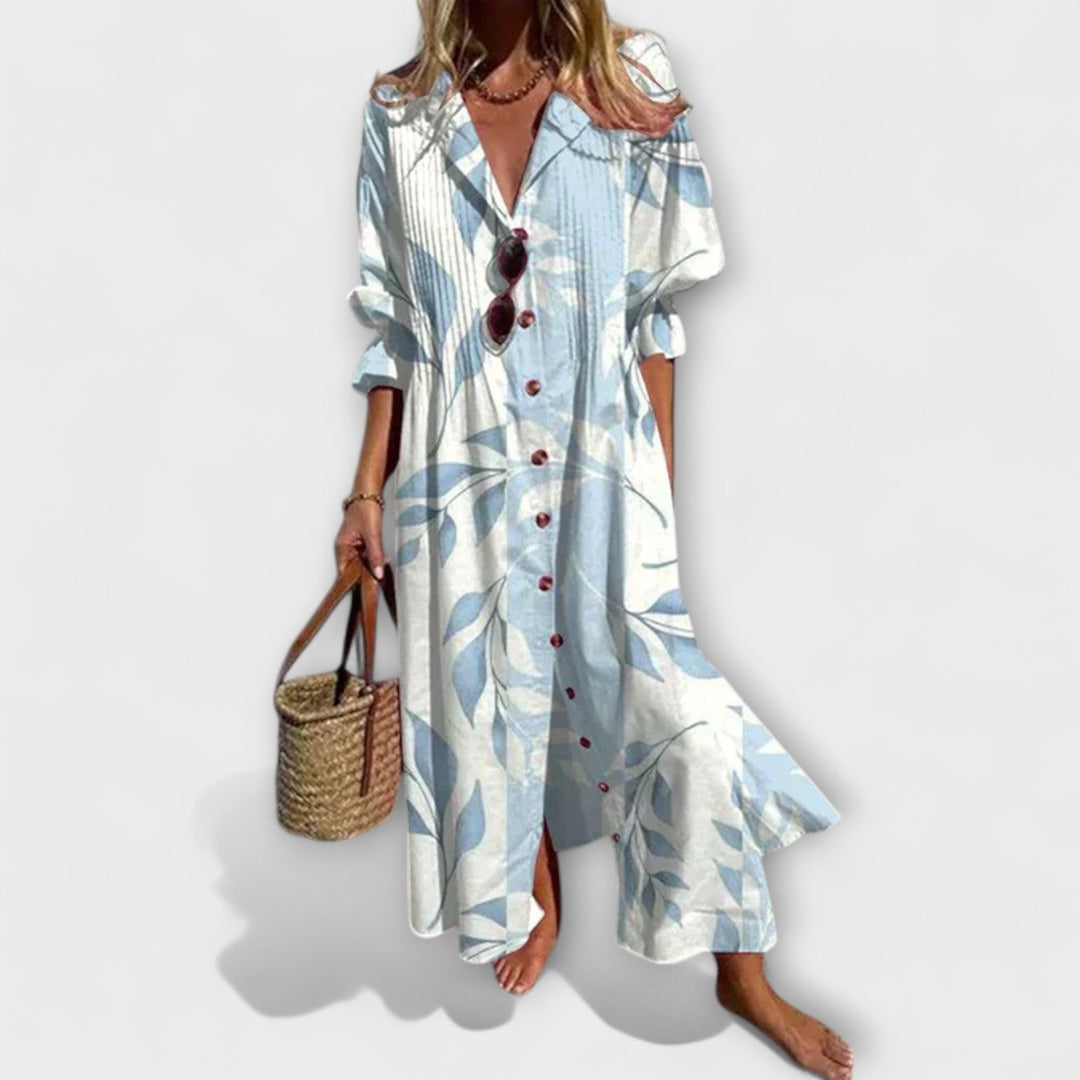 Lila - Flattering maxi dress with belly coverage