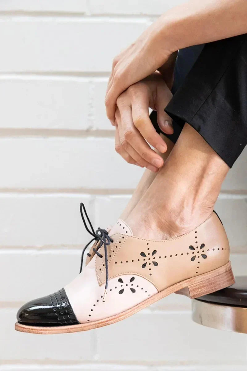 Vivian | Two Tone Oxford Shoes