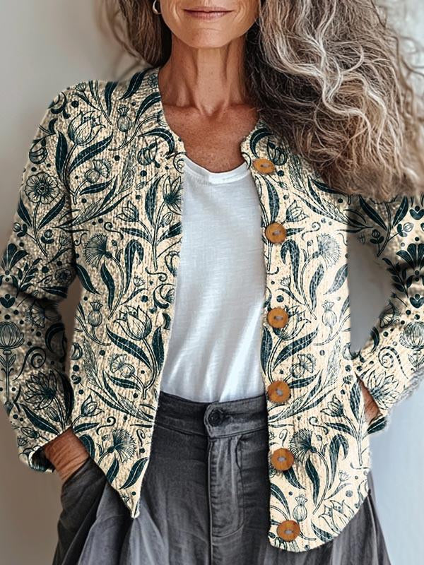 Tori | Elegant Decorative Flower Jacket for an Enchanted Home