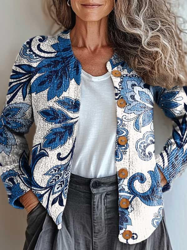 Lily | Elegant Flower Patterned Jacket for a Stylish Look