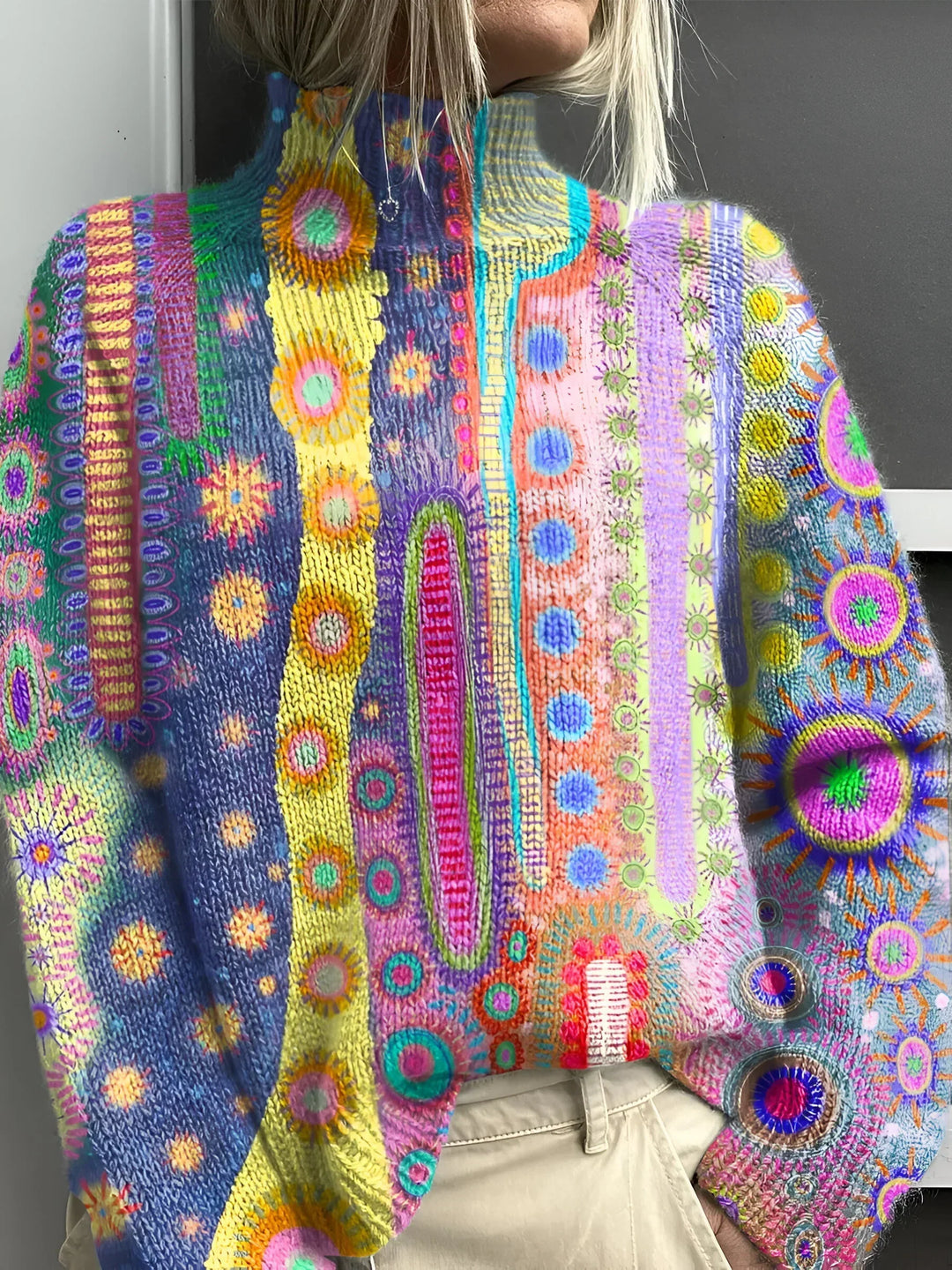 Olive | Colorful and Comfortable Knitted Turtleneck Sweater for Style and Comfort