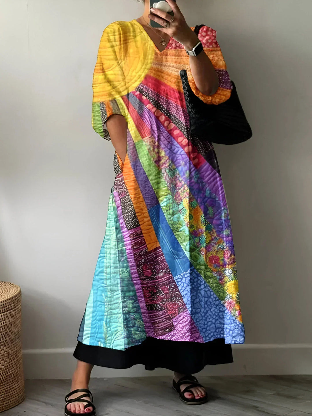 Ella | Elegant Multicolored Dress to Enhance Your Style