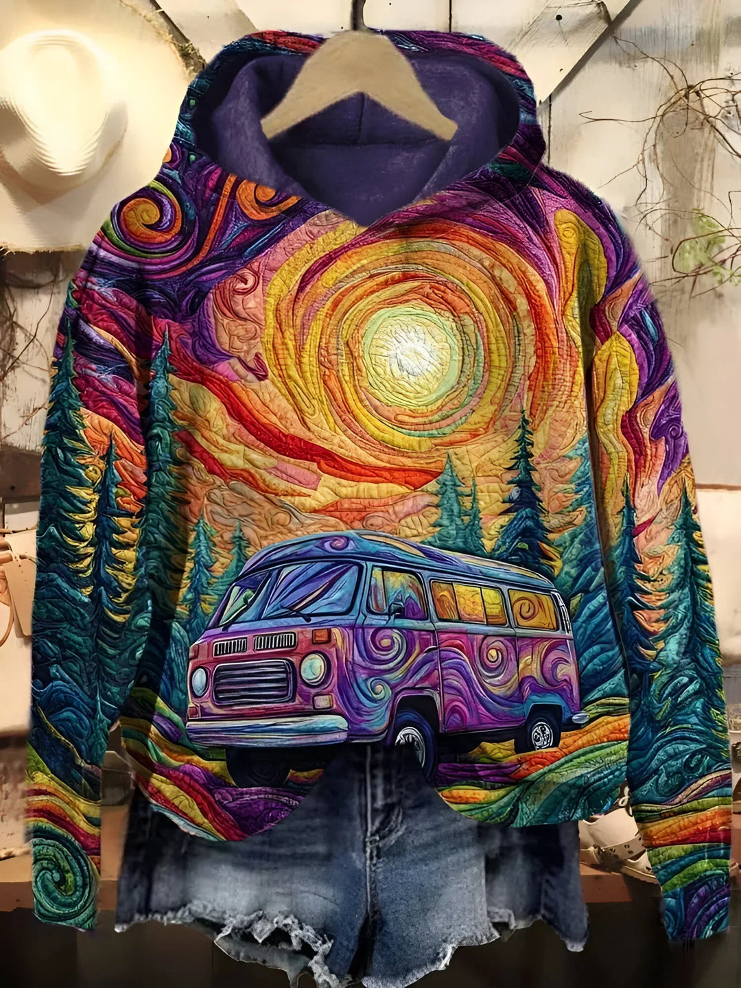 Chloe | Vintage Style Retro Road Trip Sweatshirt