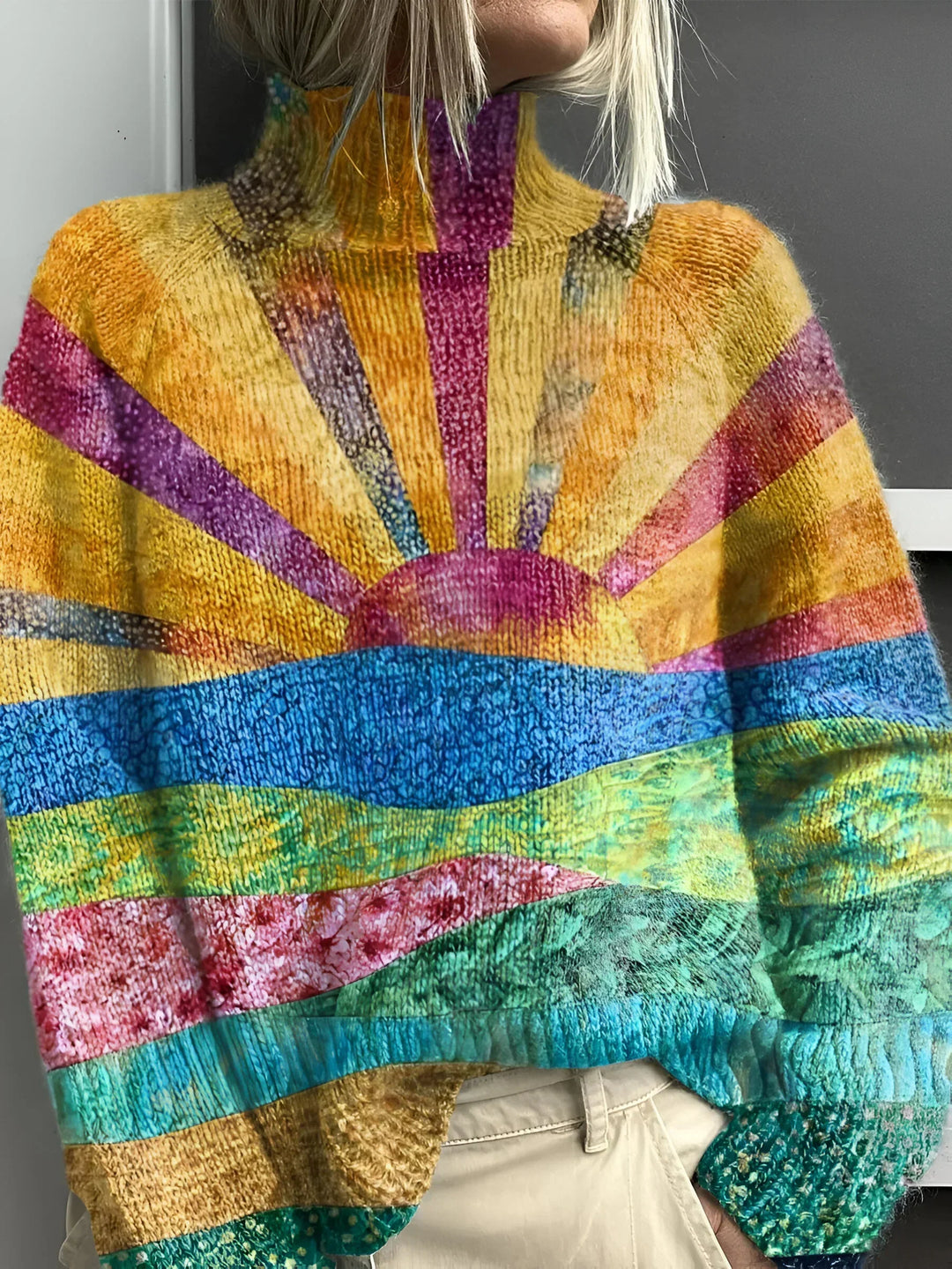 Daisy | Comfortable and Colorful Turtleneck Sweater for a Stylish Look