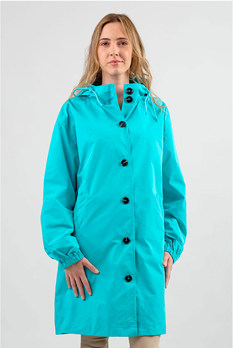 ELECTRIC CYAN WINDBREAKER
