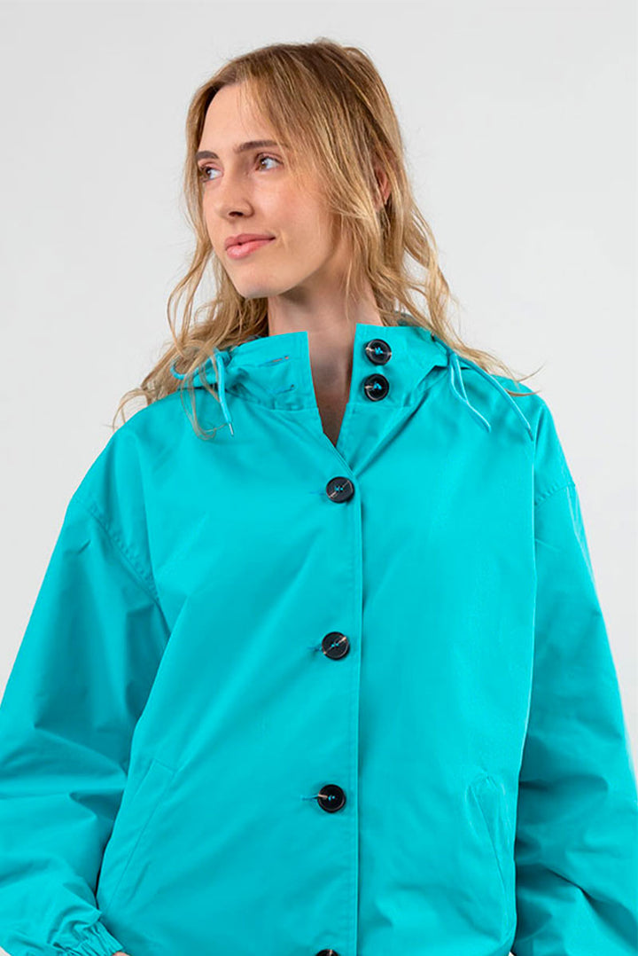 ELECTRIC CYAN WINDBREAKER