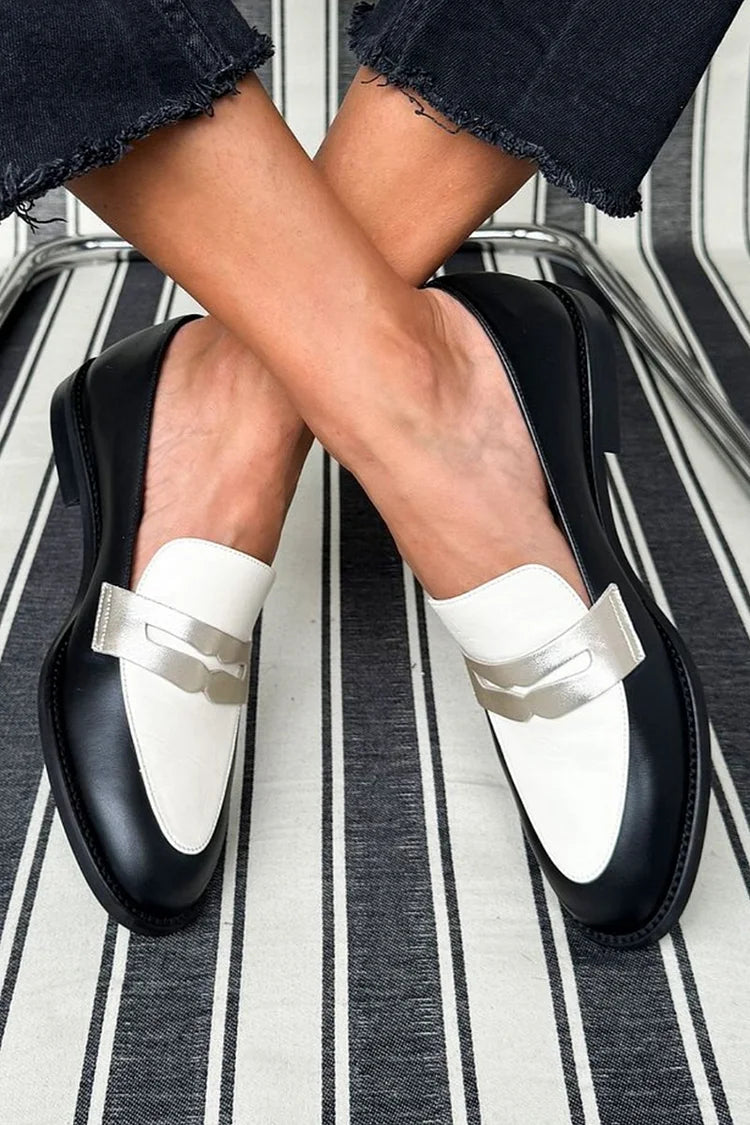 Ariella | Monochrome Classic Loafers