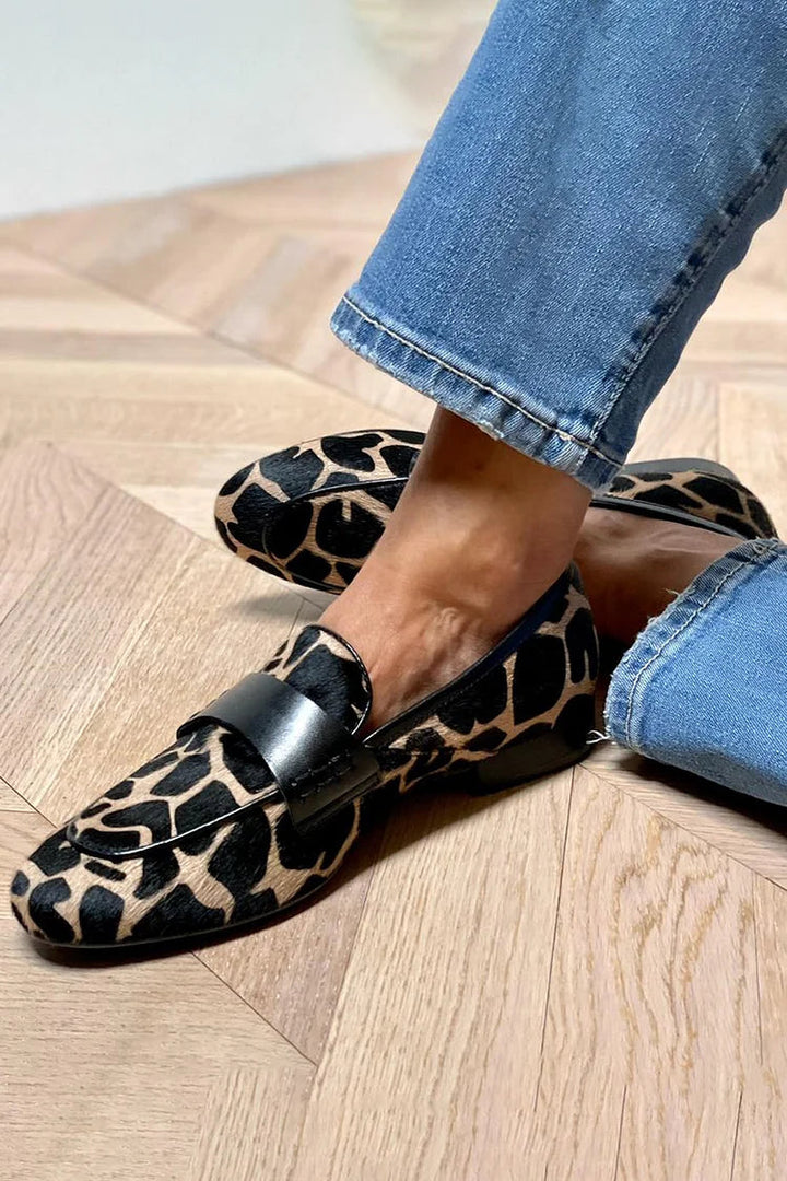 Mariah | Animal Print Loafer With Elegant Detail