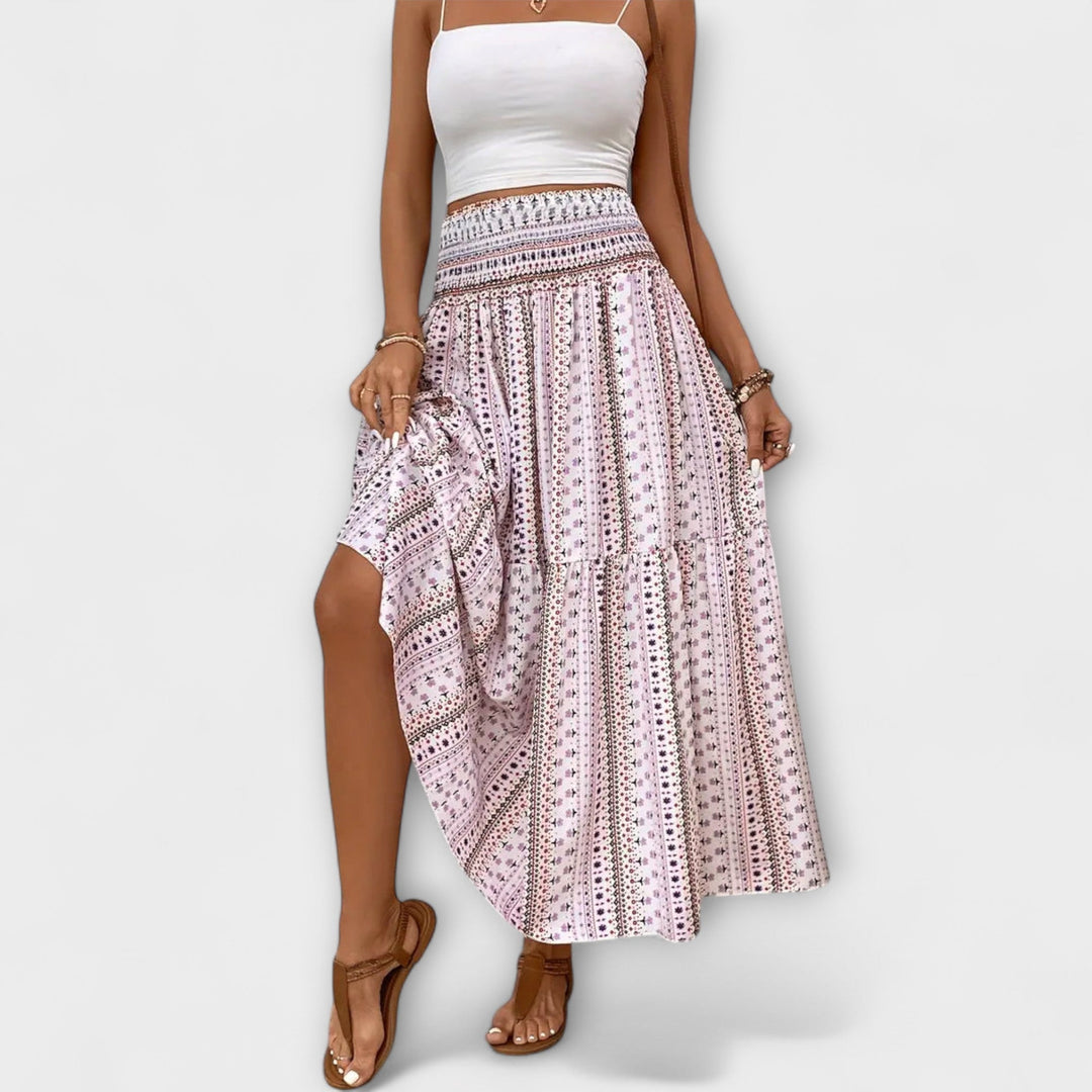 Flowing Patterned Skirt
