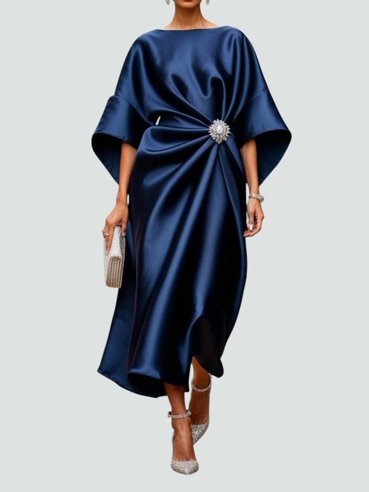 Maya™ - ELEGANT LONG DRESS WITH SATIN FINISH