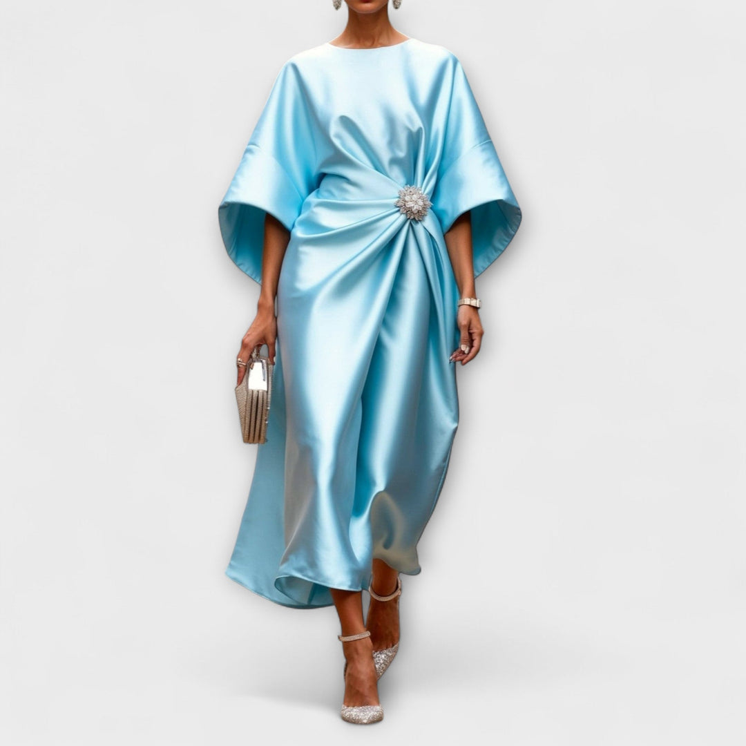 Luxury Shimmer Satin Evening Dress