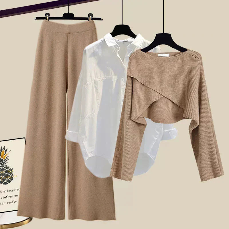 Tina | Cozy Three-Piece Soft Fabric Set with Long Sleeves