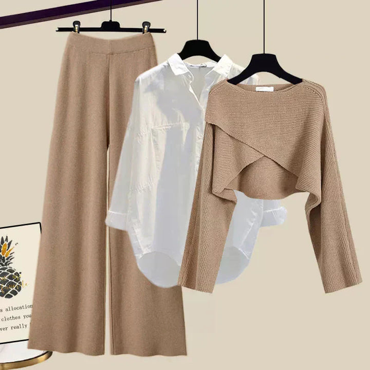 Tina | Cozy Three-Piece Soft Fabric Set with Long Sleeves