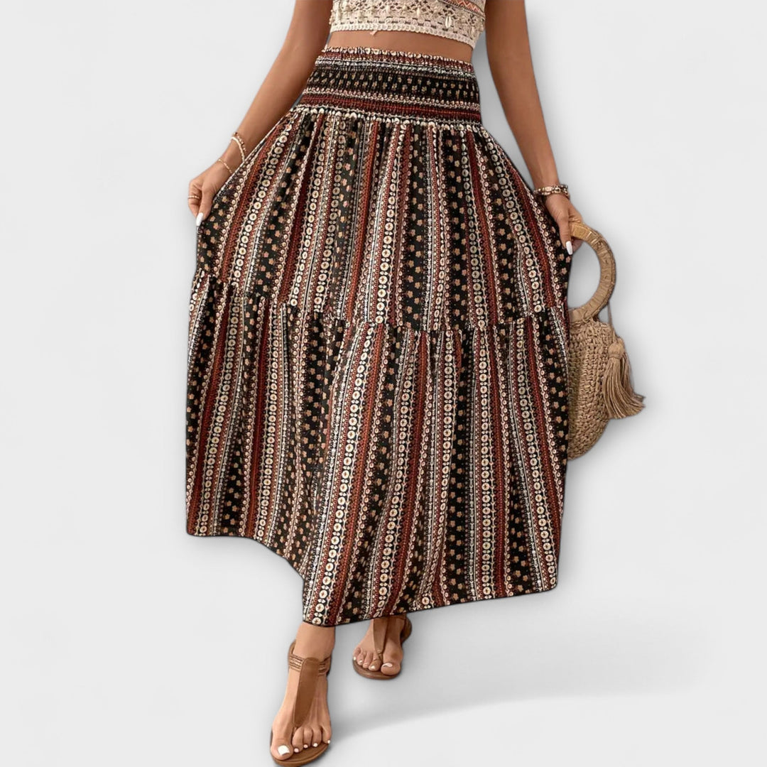 Flowing Patterned Skirt