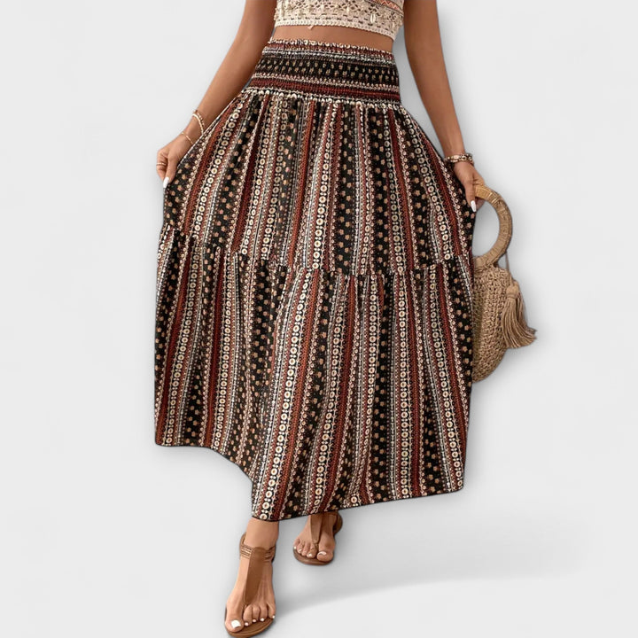 Flowing Patterned Skirt