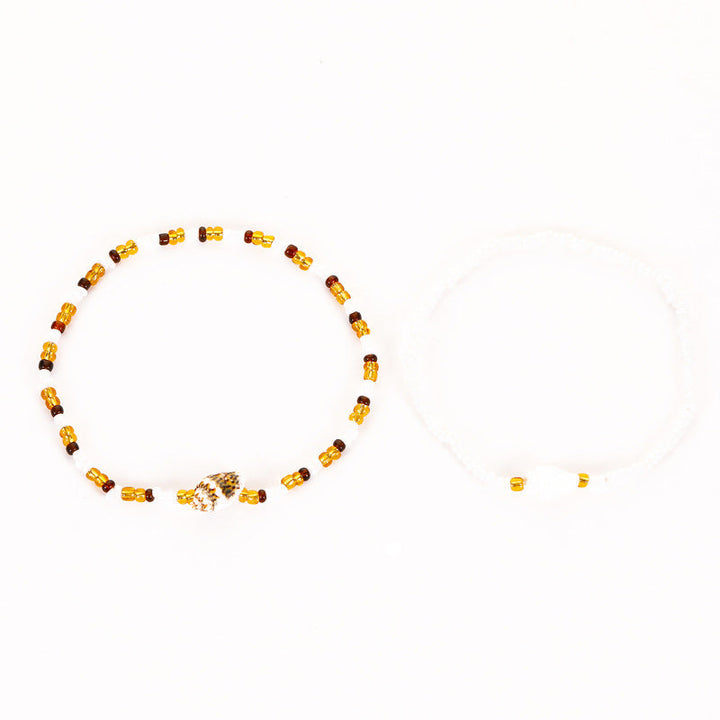 Bohemian pearl bracelet "Sunset Soirée" – Elegant & natural