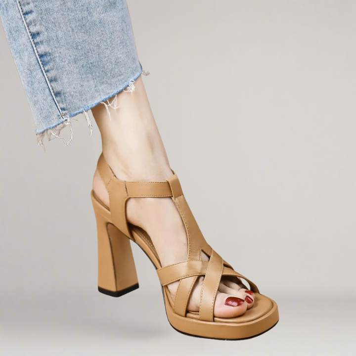 Eloise™ - ELEGANT HIGH-HEEL SANDAL WITH ARTISANAL DESIGN