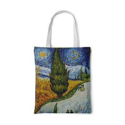 Clara | Sunflower Canvas Bag – Creative Art Self-Portrait Shoulder Bag & Personal Pouch