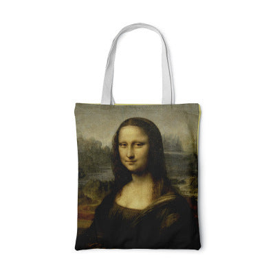 Clara | Sunflower Canvas Bag – Creative Art Self-Portrait Shoulder Bag & Personal Pouch