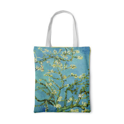 Clara | Sunflower Canvas Bag – Creative Art Self-Portrait Shoulder Bag & Personal Pouch