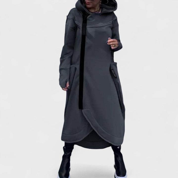 Mana | Long Hooded Zip-Up Sweatshirt in Lightweight, Breathable Fabric
