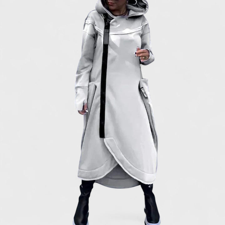 Mana | Long Hooded Zip-Up Sweatshirt in Lightweight, Breathable Fabric