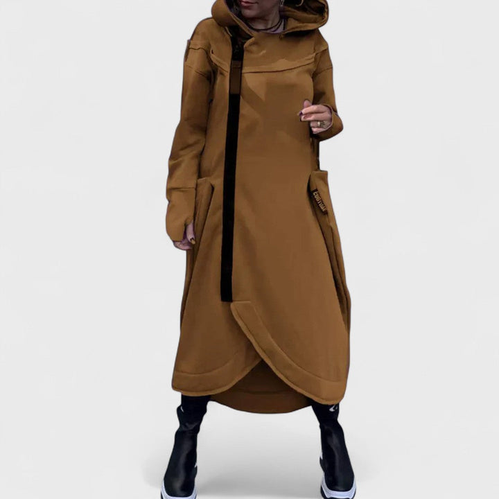 Mana | Long Hooded Zip-Up Sweatshirt in Lightweight, Breathable Fabric