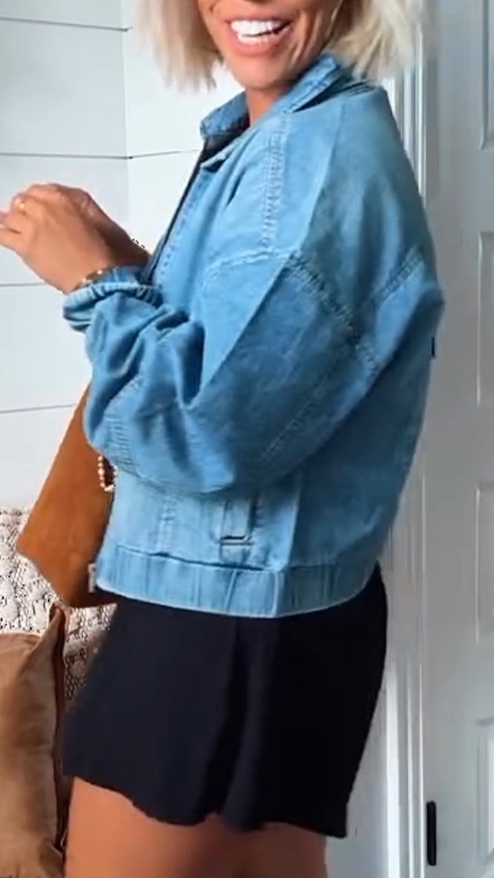 Valentina | Eternal Denim Jacket with Zipper