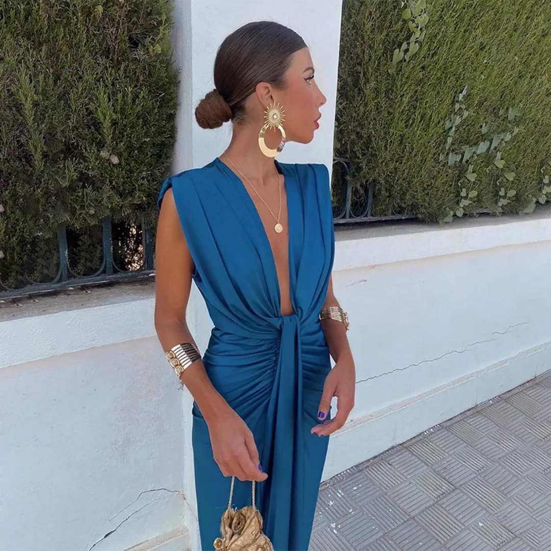 Celina | Elegant Draped Dress
